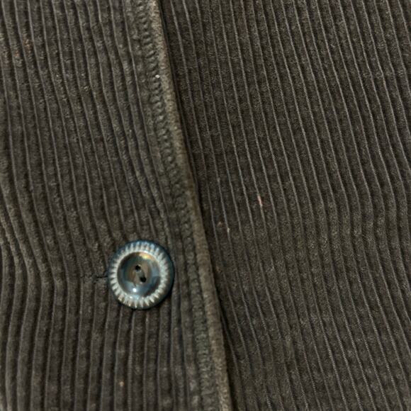 J.Jill Corduroy Shirt Jacket Shaket Size Medium Brown Button Closure - Picture 10 of 10